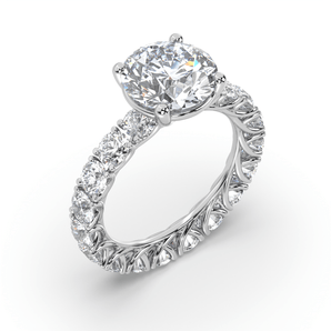 Eternity Minimalism Diamond Ring - Komo Diamonds #color_white-gold