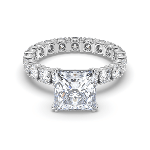 Royal Claw Princess Diamond Ring - Komo Diamonds #color_white-gold