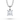 Princess Diamond Hidden Halo Pendant - Komo Diamonds #color_white-gold