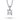 Princess Diamond Hidden Halo Pendant - Komo Diamonds #color_white-gold