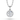 Round Diamond Flower Pendant - Komo Diamonds #color_platinum