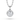 Round Diamond Halo Pendant - Komo Diamonds #color_white-gold