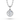 Round Diamond Double Halo Pendant - Komo Diamonds #color_platinum