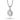 Round Diamond Double Halo Pendant - Komo Diamonds #color_white-gold