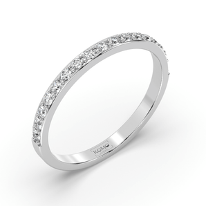 French Wedding Diamond Ring - Komo Diamonds #color_white-gold