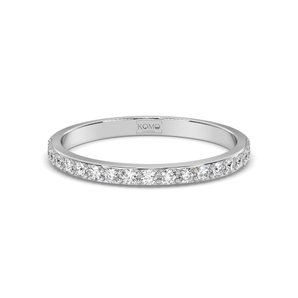 French Wedding Diamond Ring - Komo Diamonds #color_white-gold