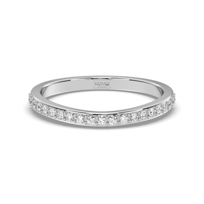 Solo Wedding Diamond Ring - Komo Diamonds  #color_white-gold