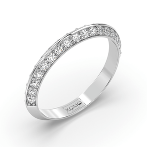 Edge Wedding Diamond Ring - Komo Diamonds  #color_white-gold