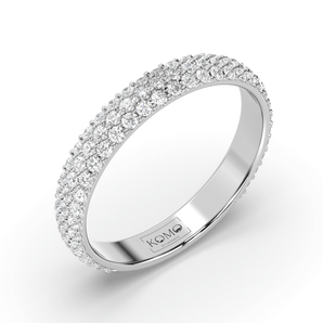 Gentle Wedding Diamond Ring - Komo Diamonds #color_white-gold