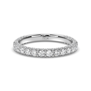 Refined Wedding Diamond Ring - Komo Diamonds #color_white-gold