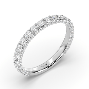 Refined Wedding Diamond Ring - Komo Diamonds #color_white-gold