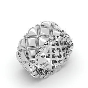 Colosseum Diamond Cocktail Ring - Komo Diamonds #color_white-gold