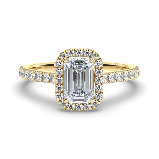 Lab Grown Diamond Engagement Ring "Alba" #color_yellow-gold